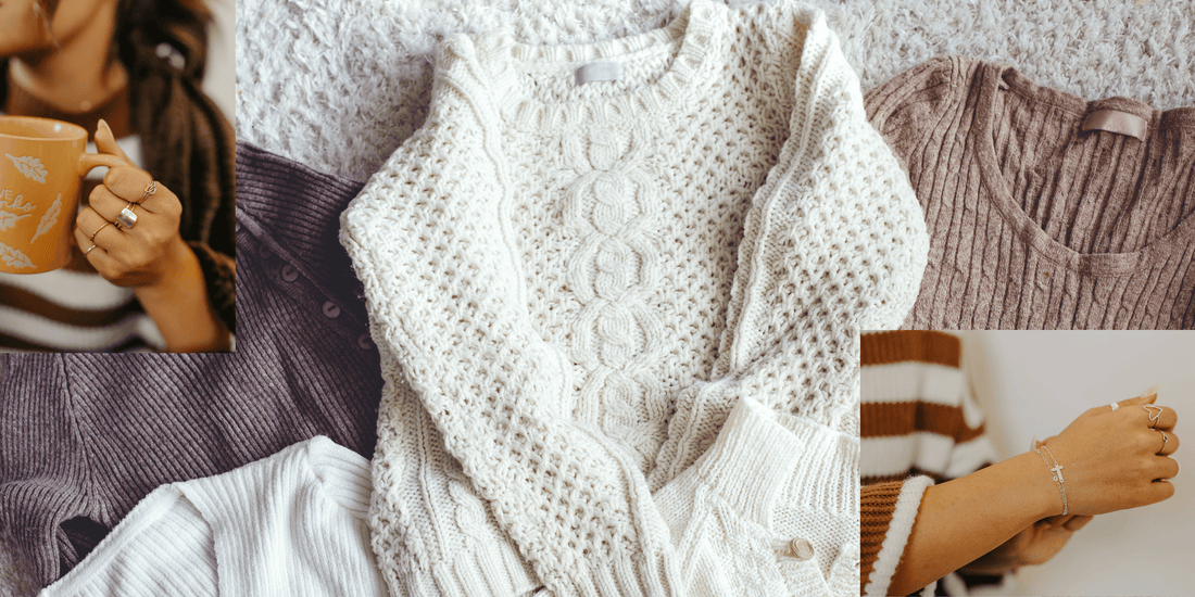 How to Wear Jewelry With Sweaters Without It Getting Lost