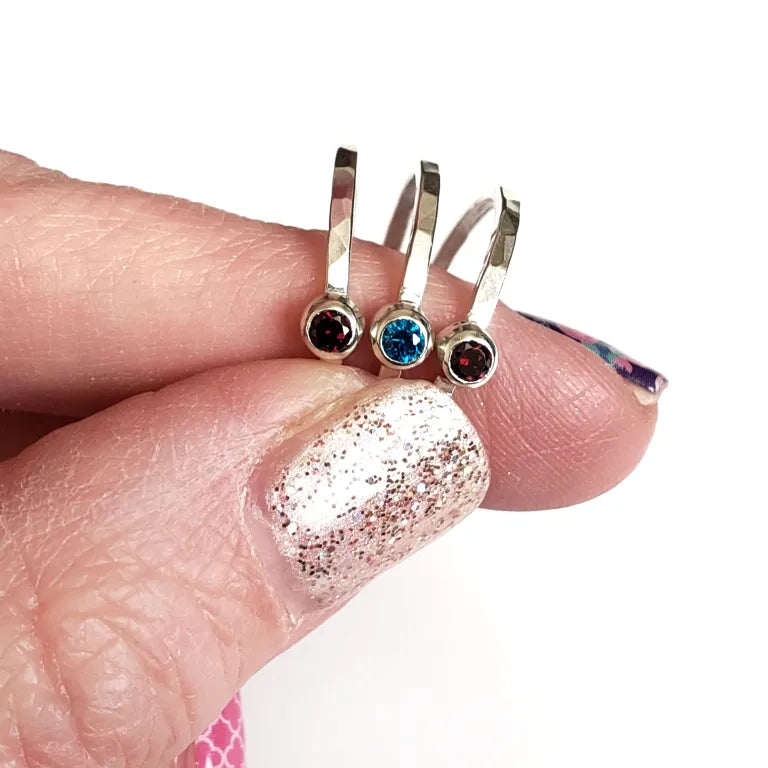 Birthstone Ring- set of 3