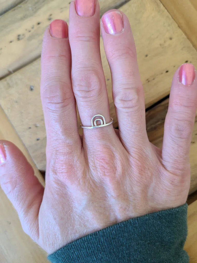 Noah Rainbow Ring - Sterling Silver