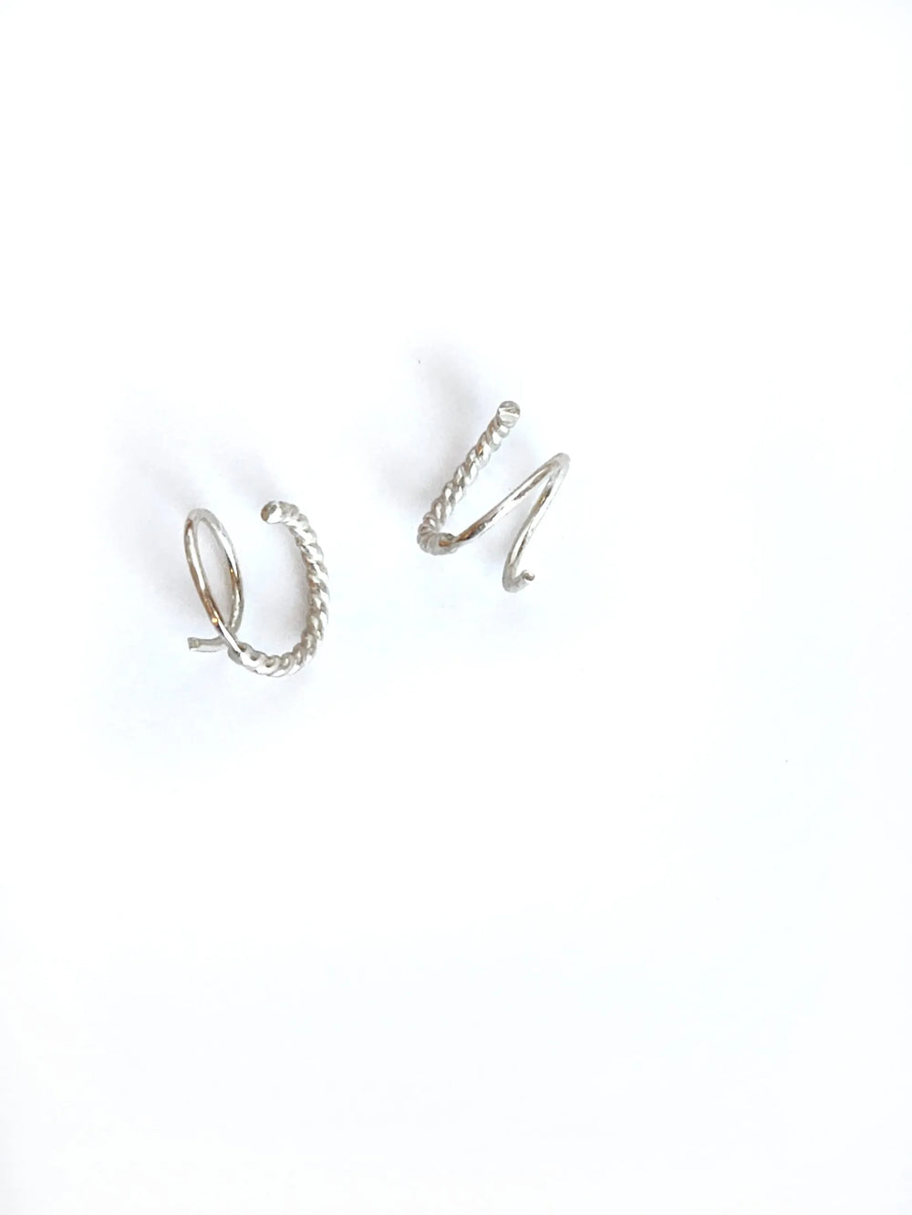 Gold Rope Loop Twist Rope Loops | Double Piercing Look Earrings – The Redheaded Jeweler