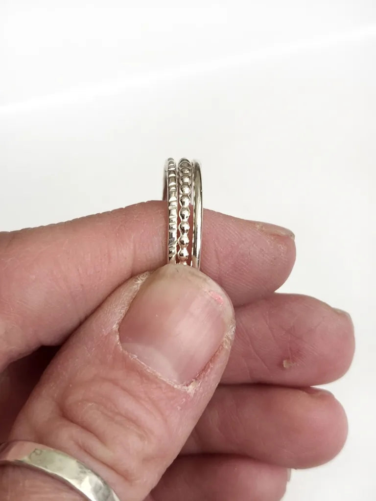 Stacking Rings Set of 3 - Sterling Silver