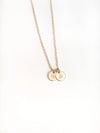 Birth Flower Disc Necklace - Gold-filled