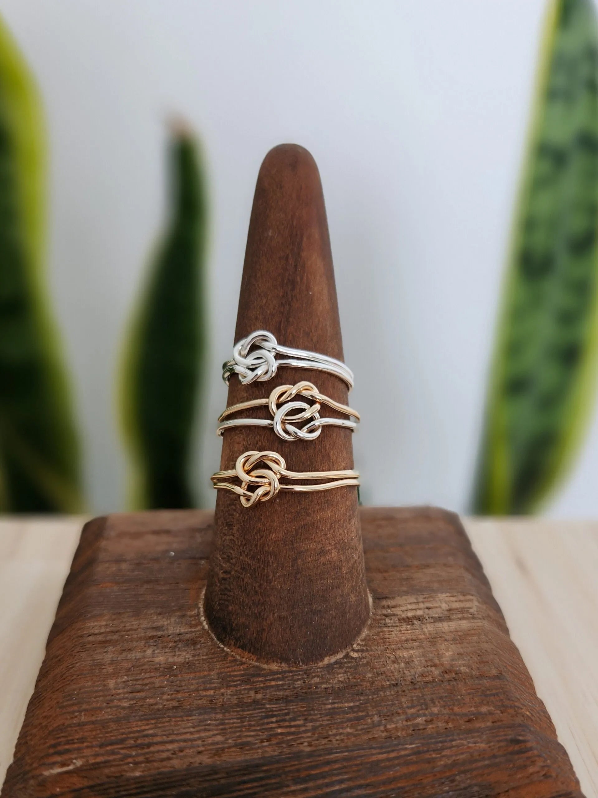 Twin knots ring - Gold Filled