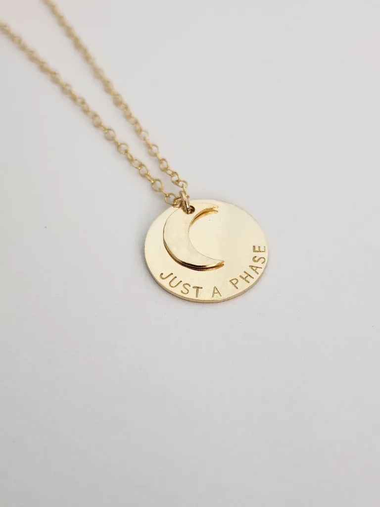 Moon Phase Necklace - Gold Filled