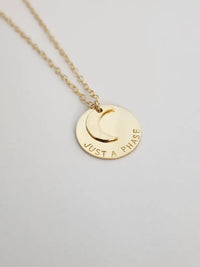 Moon Phase Necklace - Gold Filled