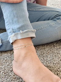 Heart Chain Anklet - Gold Filled