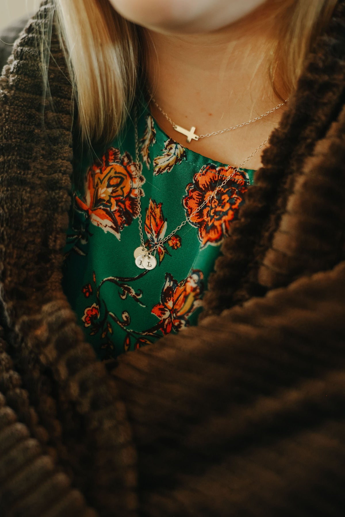 Tiny Initial Necklace