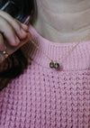 Birth Flower Disc Necklace