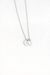 Birth Flower Disc Necklace - Sterling Silver