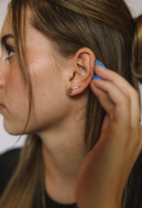 Tiny Bar Studs - Gold Filled