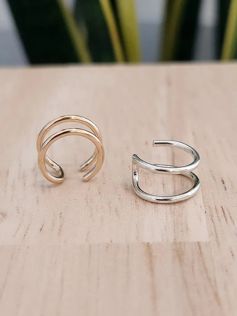 Double Ear Cuff - Gold Filled