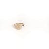 Gold ring on a white background