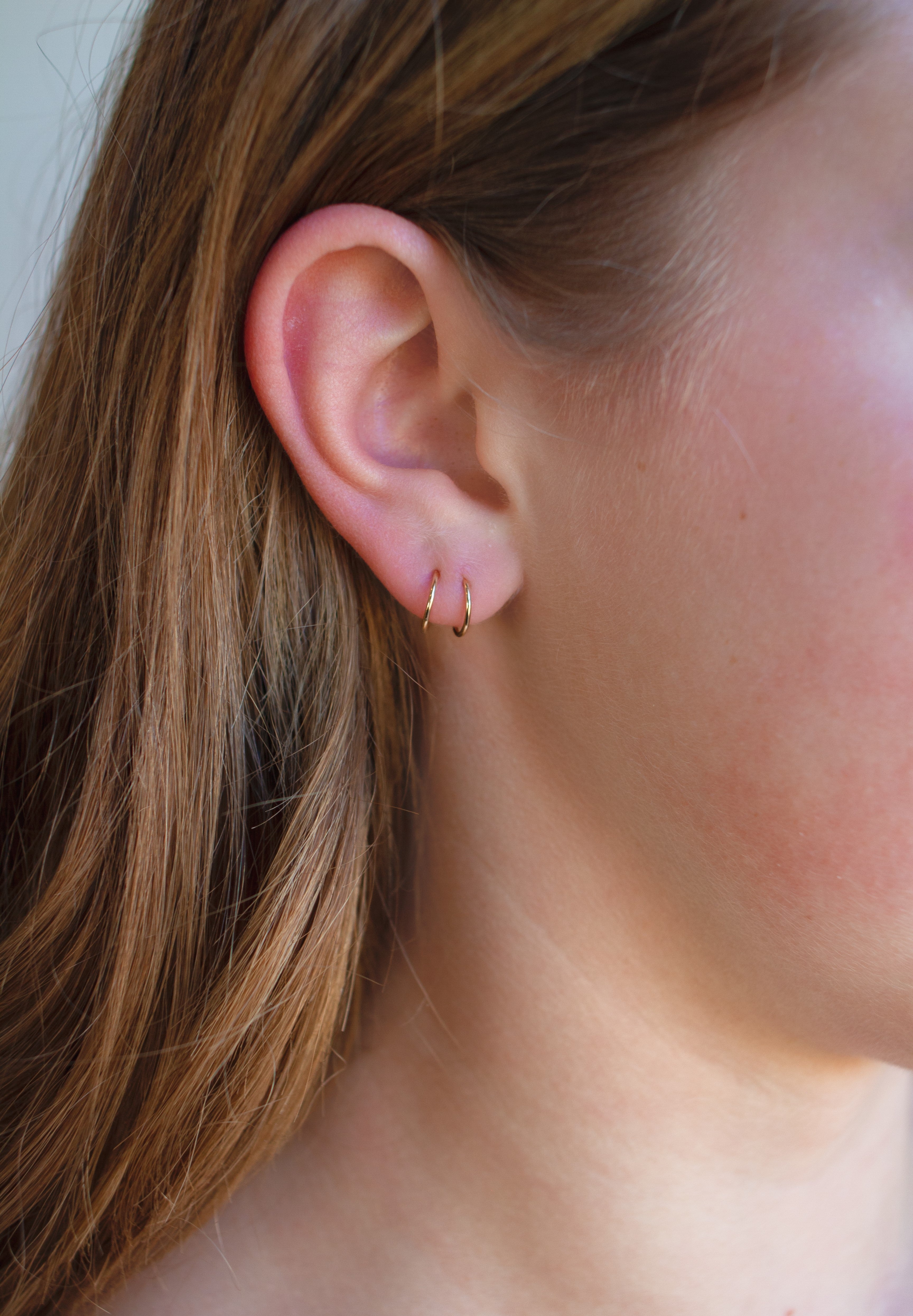 Twist Loops - Gold Filled