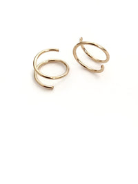 Twist Loops - Gold Filled