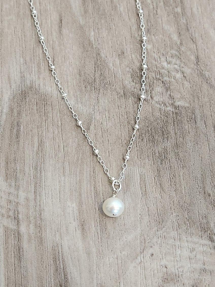 Pearl Necklace - Sterling Silver