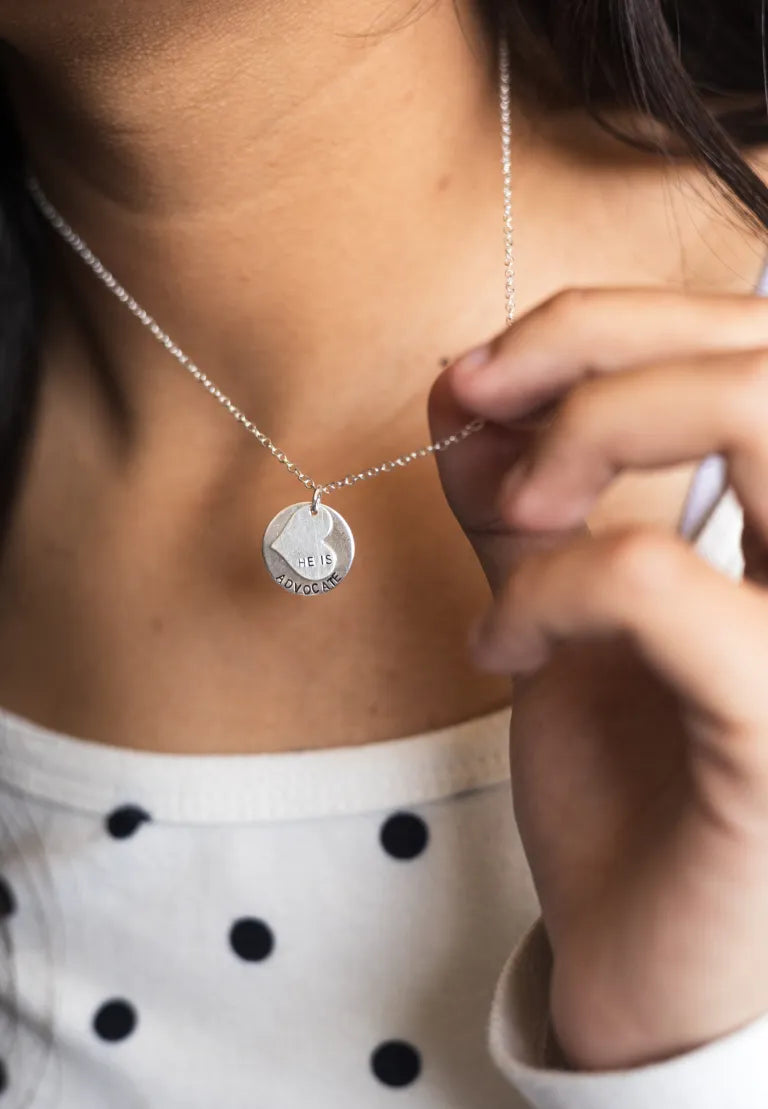 He Is Necklace - Sterling Silver