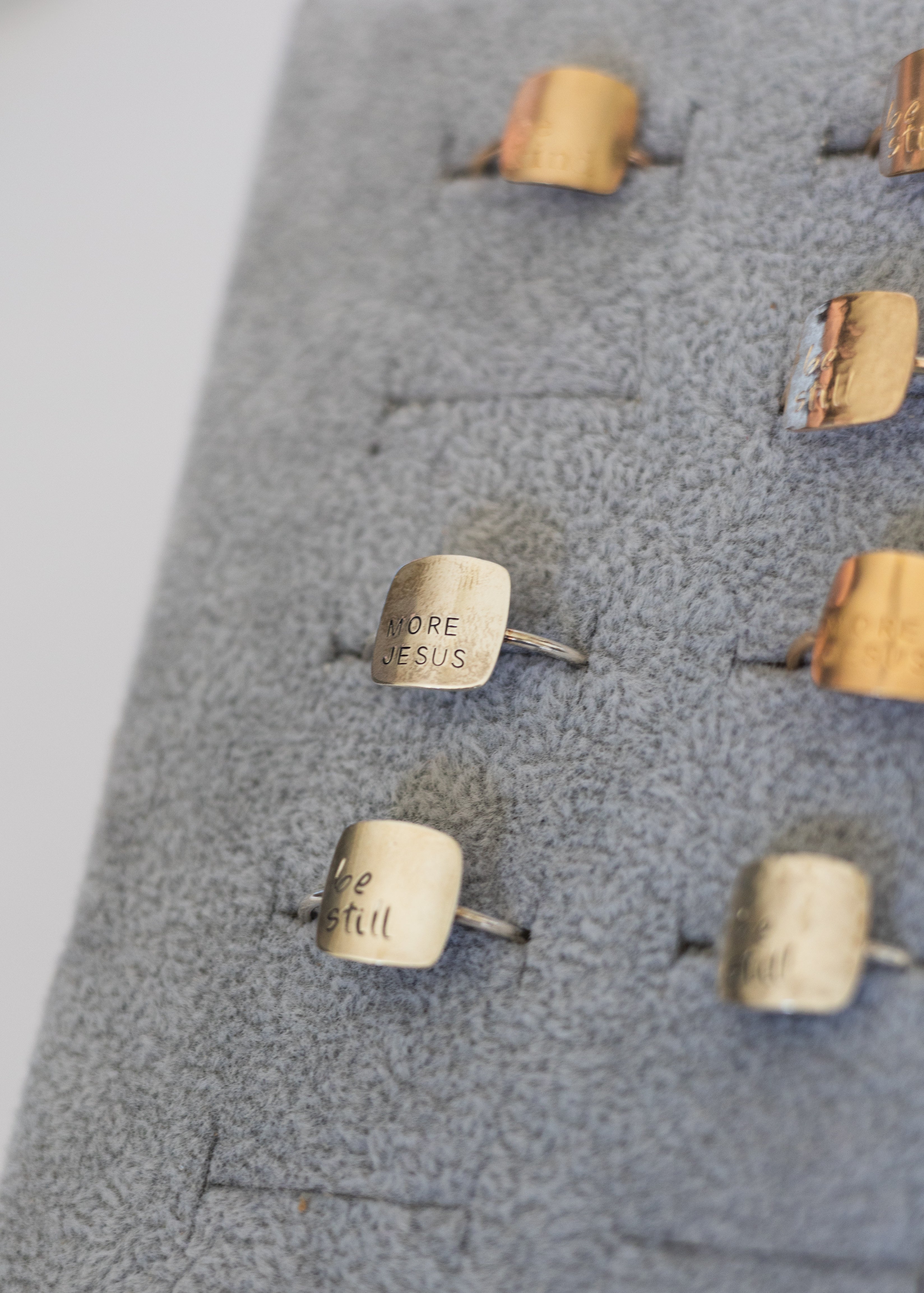 Personalized Square Ring - Gold Filled