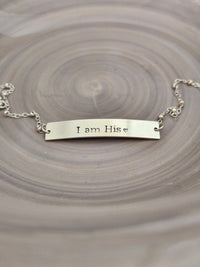 I am His Bracelet - Sterling Silver