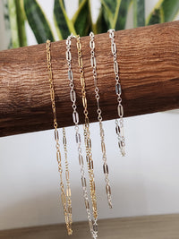 Lace Chain Anklet - Sterling Silver