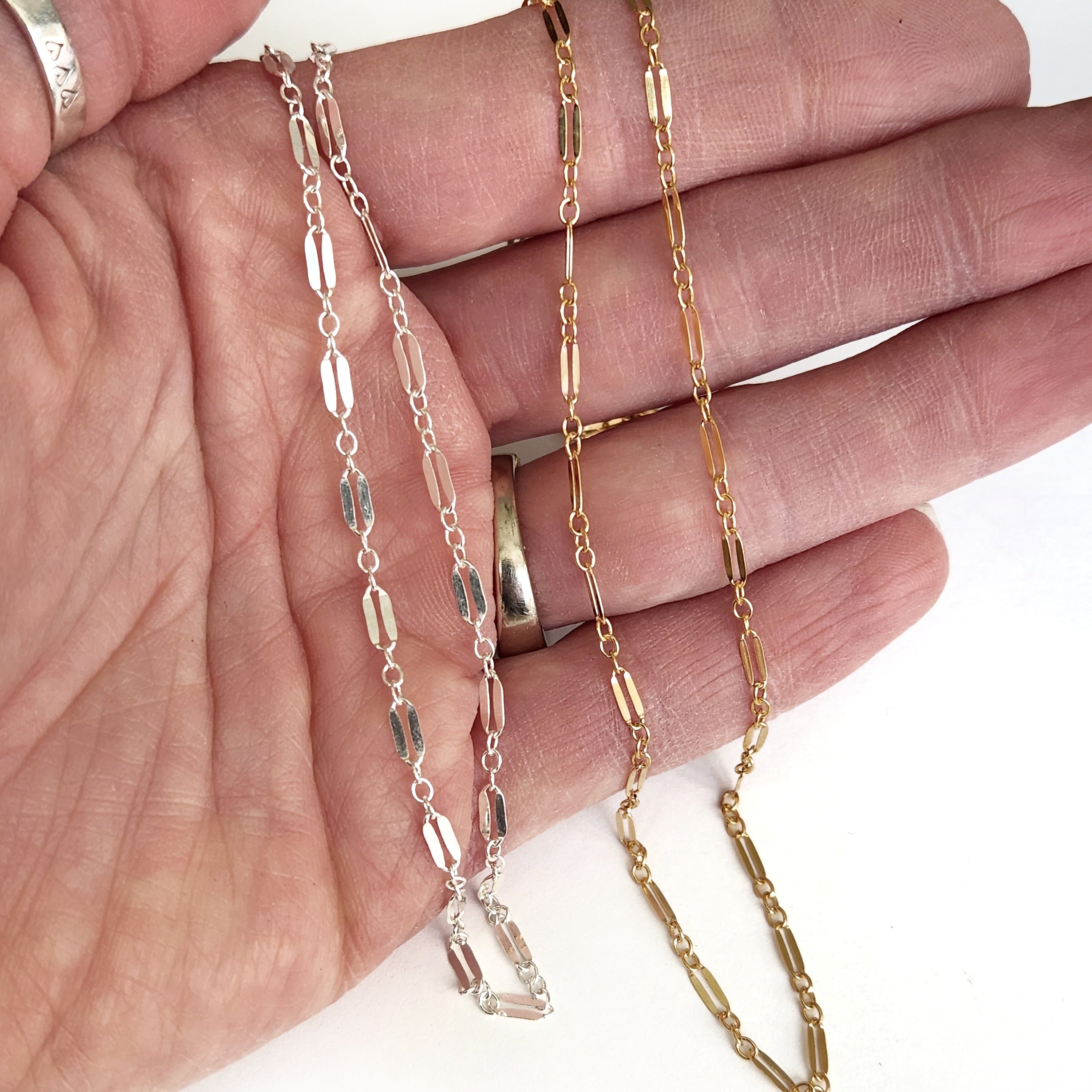 Lace Layering Chain - Sterling Silver