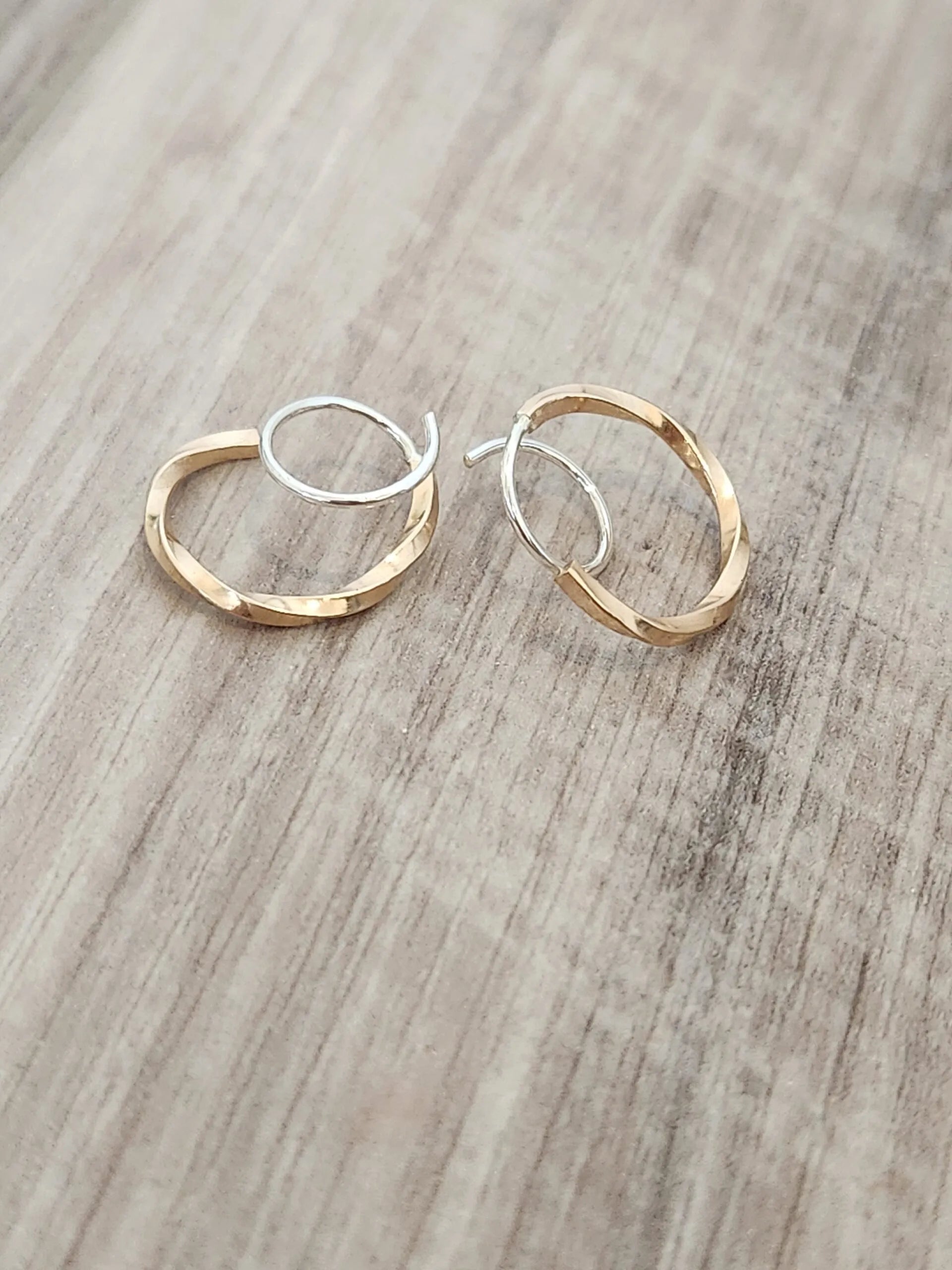 Loop Twist Example Large Loop Twists | Double Piercing Illusion Earrings – The Redheaded ...