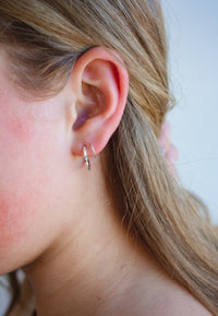 Large Loop Twists - Sterling Silver