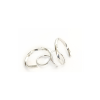 Large Loop Twists - Sterling Silver