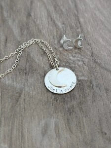 Moon Phase Necklace - Sterling Silver