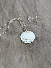 Moon Phase Necklace - Sterling Silver
