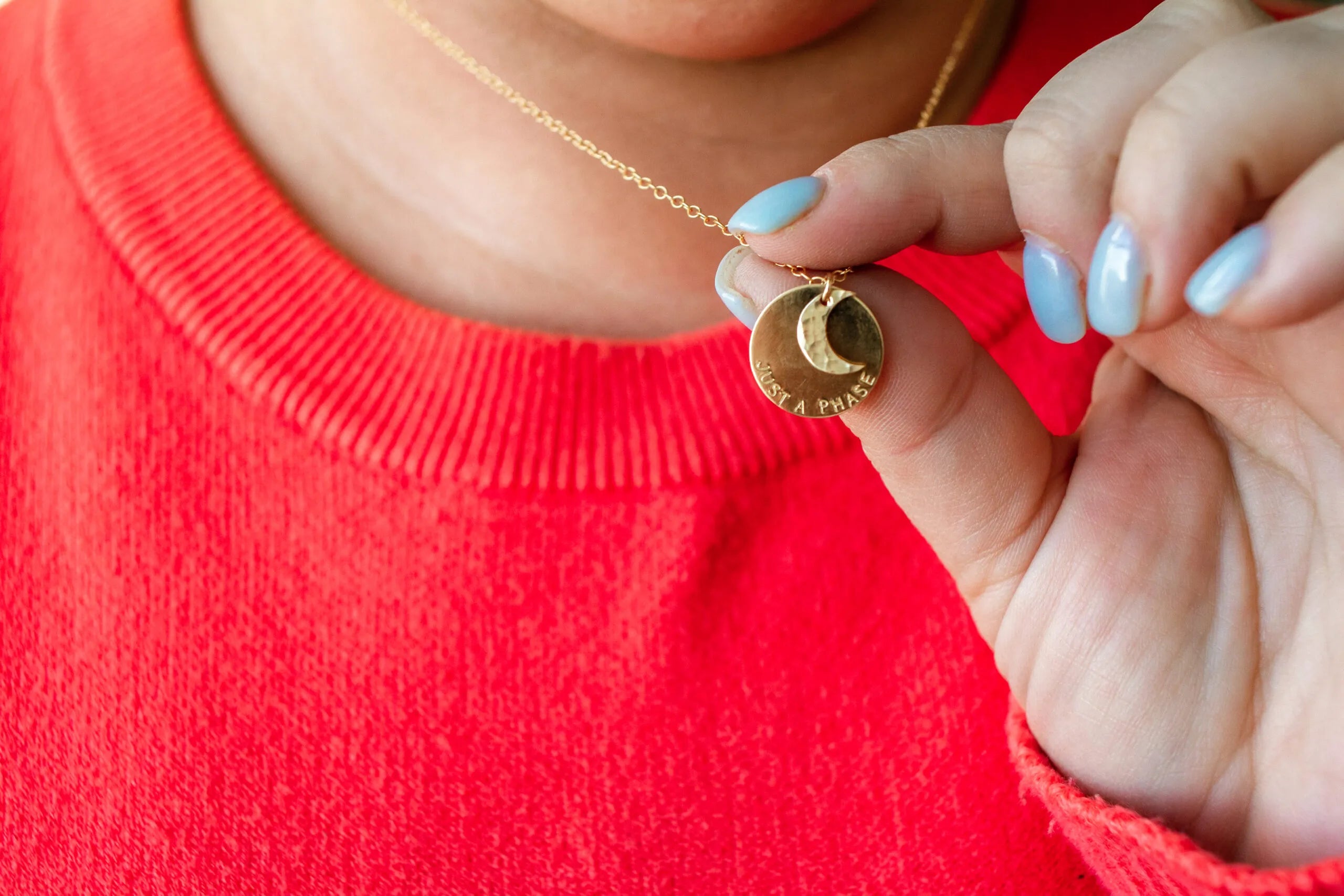 Moon Phase Necklace - Gold Filled