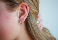 Large Loop Twists - Sterling Silver