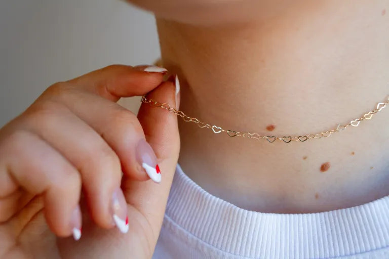 Heart Layering Chain - Gold Filled