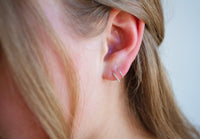 Twist Rope Loops - Sterling Silver