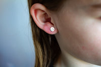 Hammered Circle Studs