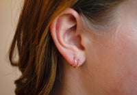 Twist Rope Loops - Gold Filled