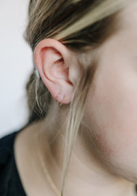 Twist Rope Loops - Gold Filled