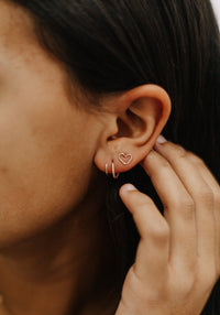 Heart Earrings - Gold Filled