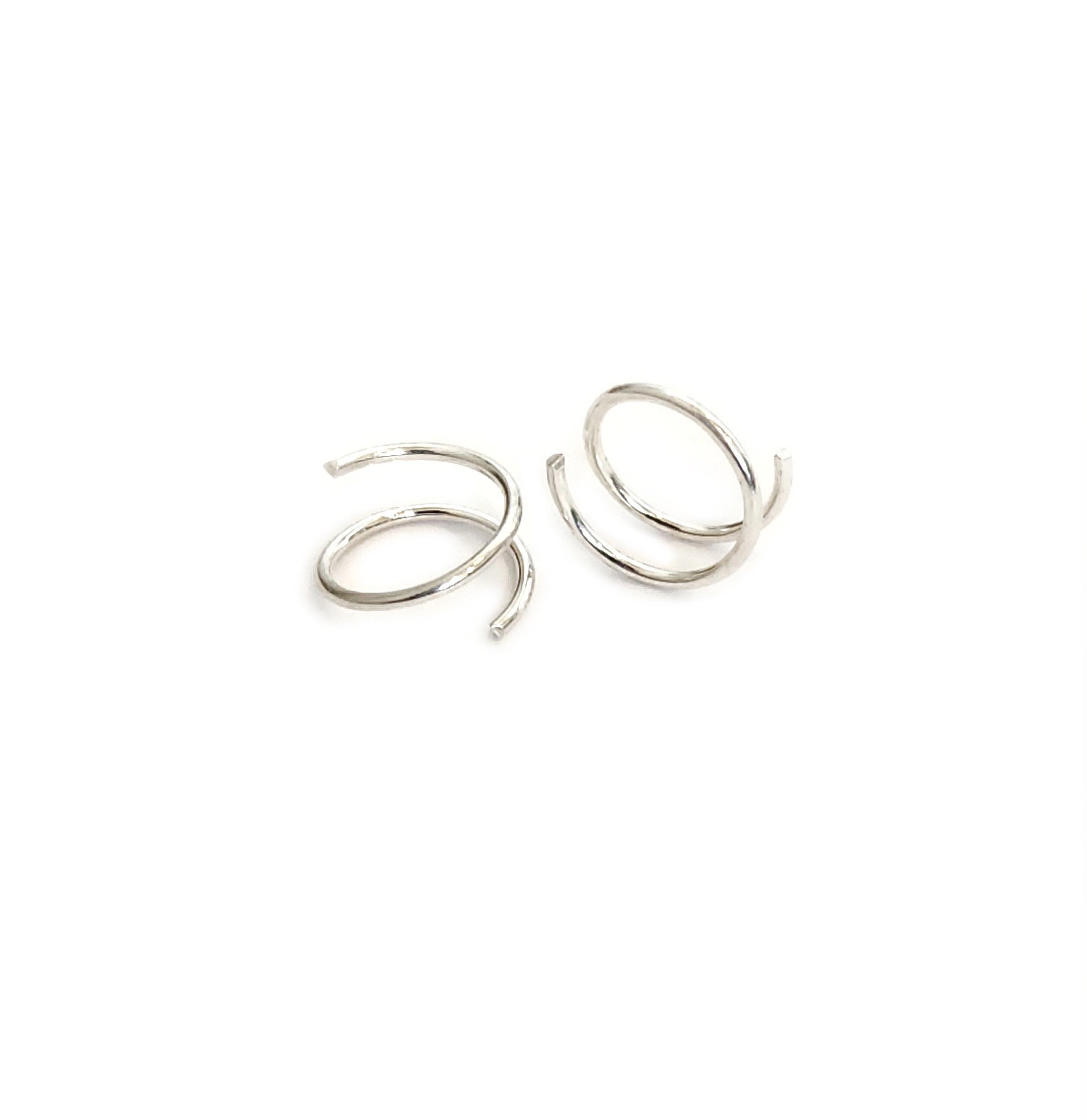 Twist Loops - Sterling Silver