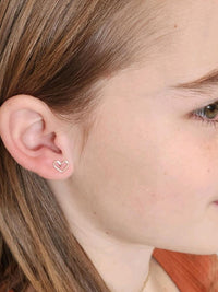 Heart Earrings - Sterling Silver