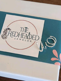 Bead Twist Loops - Sterling Silver