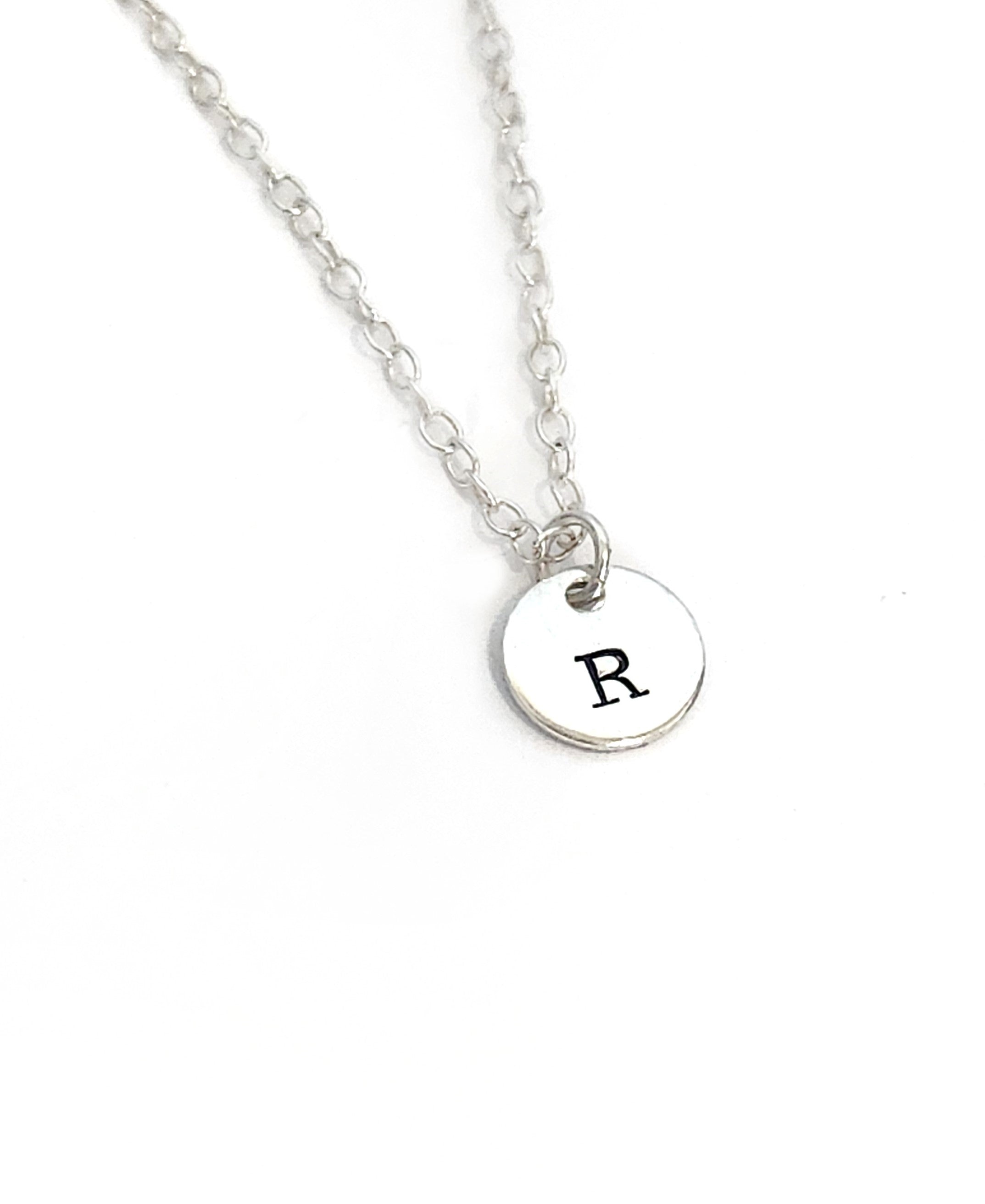 Tiny Initial Necklace