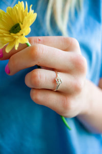 Twin knots ring - Gold Filled
