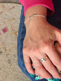 Cross Bracelet - Sterling Silver