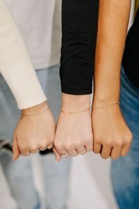 Heart Chain Bracelet - gold-filled