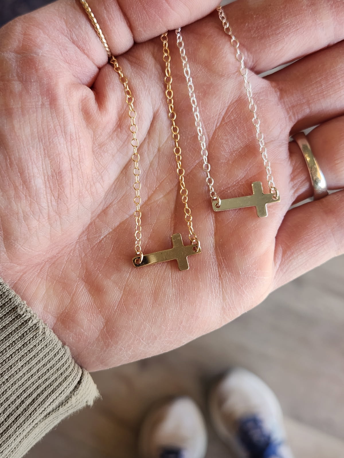 Cross Necklace - Sterling Silver