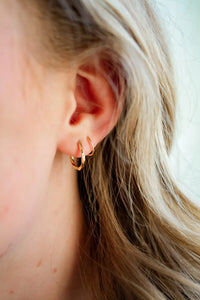 Large Loop Twists - Gold Filled