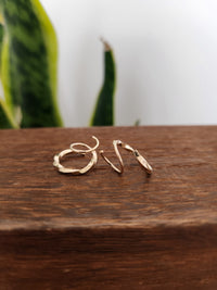 Large Loop Twists - Gold Filled